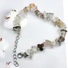 Pulsera de grava irregular de cristal natural de ágata transfronteriza pulsera de piedra semipreciosa joyería de piedra de color ins europeo y americano