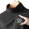 Directo de fábrica cálido amigable con la piel ajuste delgado terciopelo a prueba de frío cálido cuello alto medio ropa interior para hombre camiseta interior de otoño