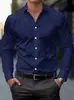 Moda de calle alta para hombre primavera y otoño 2025, negocios, alta calidad, camisa de manga larga con estampado de cuadros para hombre