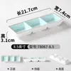 Vajilla de Melamina Kaiba Imitación Porcelana Comercial Creativa Plato de Tres Compartimentos para Sabores Restaurante de Hot Pot Rectangular Plato para Salsa de Soja y Condimentos de Chile