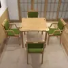 Mesas y Sillas de Comedor Amigables con la Edad, Mesas de Madera Maciza, Residencias de Ancianos, Hogares de Cuidado, Sillas de Comedor para Personas Mayores, Muebles de Restaurante para Atención Médica y Cuidado de la Salud