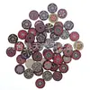 Botões de Madeira Redondos Decorativos Estilo Vintage Amazon 15/20/25mm com Desenhos Pintados e Dois Furos para Artesanato DIY