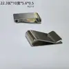 Clip de resorte metálico tipo R de alta elasticidad templada, acero inoxidable/acero al manganeso, clip disipador de calor fijo en forma de U para diodo/transistor.