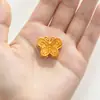 Nuevos accesorios estilo antiguo chapados en oro con elegantes patrones de imitación de oro, pequeños accesorios de mariposa para manualidades, cobre chapado en oro que no se decolora durante mucho tiempo