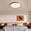 Luminária de Quarto Minimalista Estilo Chinês Novo Muguang 2025 Nova Cor de Nogueira Casual Espectro Completo Proteção Ocular Estudo Mestre Luminária de Quarto
