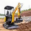 Directamente del fabricante: Excavadora Pequeña para Cavar Tierra, Mini Excavadora Agrícola, Modelo 18, Excavadora Tipo Gancho, Excavadora Trituradora de Interior para Huertos y Invernaderos