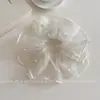 Goma para el pelo de tul estilo coreano ultra-hada exquisita con cuentas, princesa sirena para mujer, accesorio de pelo versátil y elegante
