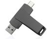 Memoria USB de Doble Propósito para Teléfonos Móviles y Computadoras, Memoria USB Metálica Tipo-C Dos en Uno 128g, Personalizada con Logo de Empresa, Regalo Empresarial