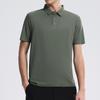 Nova Camisa Polo Masculina de Alto Padrão com Adesivo para Primavera e Verão 2025 Gelo Refrescante Secagem Rápida Manga Curta Casual de Negócios Esportiva Sorte T