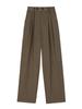 Pantalones de traje negros de verano para hombre, talla grande, estilo coreano, holgados, rectos, de pierna ancha, casuales, de seda de hielo fina