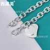 Pingente West Lake Meiyin pulseira de corrente dupla amor joia