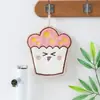 Toalha de Mão Infantil Macia de Microfibra Cor Coral Toalha de Mão Pendurável Jardim de Infância Doméstica Absorvente Pequena Toalha para Cabelo