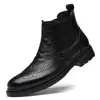 Botas Martin para hombre estilo británico de caña alta piel genuina talla grande zapatos de cuero de caña media ropa de trabajo Botines Chelsea