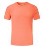 Camiseta de nailon y elastano de secado rápido de alta elasticidad, sudadera deportiva con estampado de logotipo, seda fina de hielo, media manga