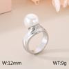 Anillo de Pétalos Joyería Rueda de Tarjetas Personalizado Lujo Ligero Diseño de Moda Geométrico Chapado en Oro de 18K Anillo de Acero de Titanio Dorado