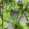 Decoración de Boda Transfronteriza con Vegetación Artificial, Hojas de Potos, Hojas de Dinero, Decoración de Techo de Salón de Bodas de Compromiso, Escenario, Fondo