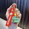 Chaveiro de Árvore de Natal Crochê de Lã Pingente de Bolsa de Pelúcia de Natal Pequeno Presente Presente de Natal para Casal Atacado