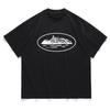 Laitu dinzhi Camiseta europea y americana de talla grande cruzada hip-hop callejera para hombre y mujer de manga corta algodón top holgado