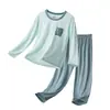 Ropa de Casa para Adolescentes, Conjuntos de Manga Corta para Niños, Pijamas de Lyocell para Niñas, Ropa Refrigerante para Niños de Edad Media y Mayores para Estudiantes de Primaria