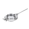 Válvula borboleta para pó aço inoxidável sanitária manual de carga e descarga rápida válvula borboleta secador de pó válvula borboleta soldagem válvula de pó