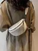 Bolsa Pequena de Rebite Transfronteiriça para Mulheres 2026 Nova Moda Versátil Bolsa Dumpling com Franjas e Alça Larga no Ombro Bolsa de Peito para Mulheres Bolsa de Cintura