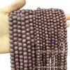 Serie Morada Piedra Natural Cuentas Redondas Amatista Soñadora Cuentas Sueltas Ágata de Vidrio Morado Sintético K9Diy Accesorios para Joyería