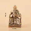 Decoración de Escritorio de Latón Retro Guan Gong Lectura Nocturna Primavera y Otoño Guan Yu Talla de Bronce Artesanía Colección de Teatro Literario Faraón Antiguo Vajilla de Bronce
