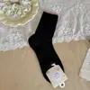 Calcetines de canalé de colores brillantes estilo coreano para mujer, Calcetines de malla con estampado de vid de moda, Delgados estilo dulce para primavera y verano, Sin costuras para niñas jóvenes