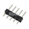Paso de 2.54MM pin de una fila 1*2/3/4/5/6/8/10/20/40P pin recto pin de cobre