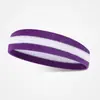 Faixa de Cabeça Colorida Absorvente de Suor para Homens e Mulheres, Faixa de Cabeça Esportiva para Corrida e Fitness, Faixa de Cabelo Colorida, Faixa de Cabeça que Absorve o Suor, Atacado