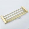 Porta-toalhas dourado escovado porta-toalhas de aço inoxidável 304 prateleira de banheiro ferragens de banheiro fabricantes de pingentes atacado