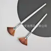 Pincel para máscara facial DIY pincel de maquiagem de beleza pincel de spa aplicação facial de líquido com ácido de fruta pincel leque de pelos macios ferramentas de beleza