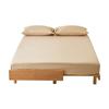Sábana Bajera Ajustable Individual de Algodón de Fibra Larga Ropa de Cama Algodón Puro Color Sólido Simple Individual y Doble Protector de Colchón de Algodón Cubierta de Cama de Dormitorio