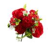 Suministro transfronterizo de Baihuabang Rosa de 5 cabezas estilo europeo lila flor falsa decorativa rosa simulación ramo flor pequeña al por mayor