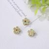 Oro Antiguo Goteo de Aceite Palabra de Bendición Paz Flor Boutique Pulsera DIY Cuentas Separadas Colgante Colgante Accesorios de Joyería Venta al por Mayor