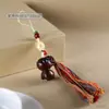 Sándalo Verde Doce Constelaciones Cadena para Teléfono Móvil Colgante para Bolso de Coche Colgante de Animal Pequeño Cordón Colgante Adorno de Borla de Colores