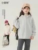 Roupas Infantis Xiaofei 2026 Nova Coleção de Outono para Meninas: Blusão com Capuz Casual, Esportivo e Solto, Peça de Roupa Externa Versátil para Meninas Mais Velhas