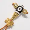 Xizang Ágata Dzi Arena Dorada Set de Tres Vías Eje Universal DIY Accesorios de Cuentas Budistas Mayoreo