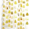 Decoración Navideña Árbol de Navidad Flor de Papel Hilo de Papel Fiesta Bandera de Árbol de Navidad Banderín Colgante Ambiente Arreglo Suministros