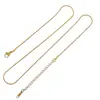 Cadena Serpiente Redonda Tipo Aguja Conservante del Color Chapada en Oro Cadena Hueso de Serpiente Cadena Universal Venta Caliente Transfronteriza Cadena para Clavícula Pulsera Accesorios DIY
