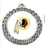 Pingente Redondo de Diamante de Equipe Nfl32 Pingente Buffalo Bills Pingente de Diamante Ponto Colar Pingente de Equipe de Futebol Americano
