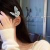 Clip para el Cabello de Mariposa Retro Simulada Súper Hada Púrpura y Azul, Exquisito Clip para Flequillo con Pedrería Brillante Fina, Clip Lateral, Clip de Pico de Pato, Accesorio para el Cabello Versátil