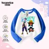 Kpop Caçador de Bruxas Roupas de Grupo Camiseta Raglan de Manga Comprida de Algodão Puro Primavera & Outono 2025 Nova Camiseta Infantil para Usar por Baixo Top