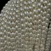Cuentas de Arroz de Perla de Imitación de Vidrio Ovalado Guofeng Adorno para la Cabeza Ropa Aretes Collar Material de Joyería