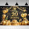Novo Tecido de Fundo Feliz Aniversário Transfronteiriço Festa Carnaval Série Principal Decoração de Cena Faixa de Aniversário