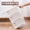 Caja de Almacenamiento para Ropa Interior Renhebao Plástico Transparente Blanco Puro Cajón Organizador de Caja de Almacenamiento Cajón de Almacenamiento de Ropa