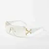 Nuevas Gafas de Sol Diamante sin Marco de una Sola Pieza Europeas y Americanas para Mujer, Gafas de Sol de Moda y de Gama Alta, Venta al por Mayor Trendy de Comercio Electrónico Transfronterizo