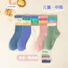 Calcetines infantiles al por mayor, calcetines sin costuras para niñas, calcetines de media caña de algodón peinado grado A para otoño/invierno, diseños lindos de dibujos animados y calcetines para bebé niño
