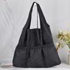 Bolsa para Copo de Água de Cor Sólida, Bolsa de Compras Grande Capacidade com Cordão de Poliéster, Bolsa Esportiva para Mamães, Bolsa Leve para Compras Diárias, Impermeável