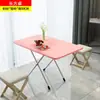 Mesa doméstica simples, mesa de jantar dobrável para espaços pequenos, mesa pequena para montar barracas, mesa quadrada para comer, uso externo